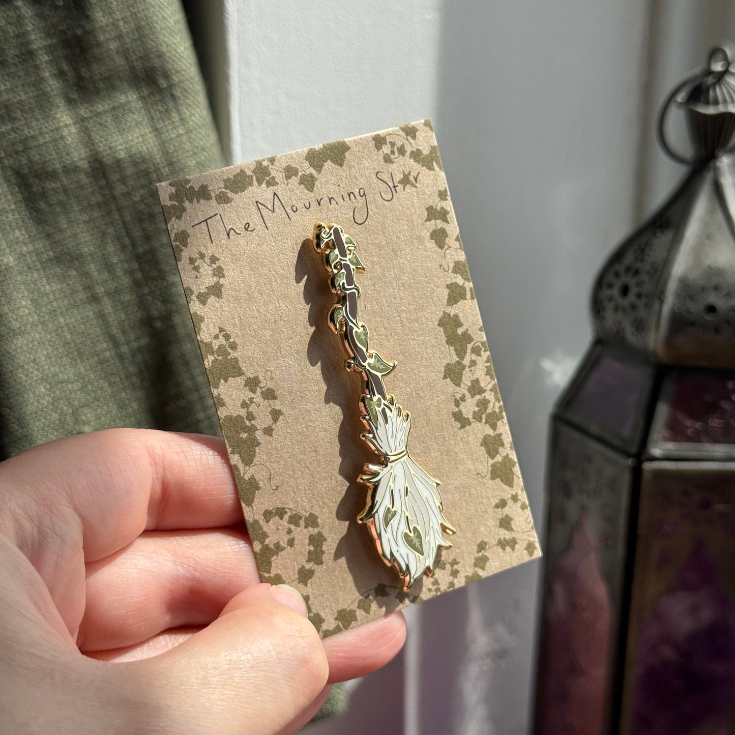 Broomstick Enamel Pin