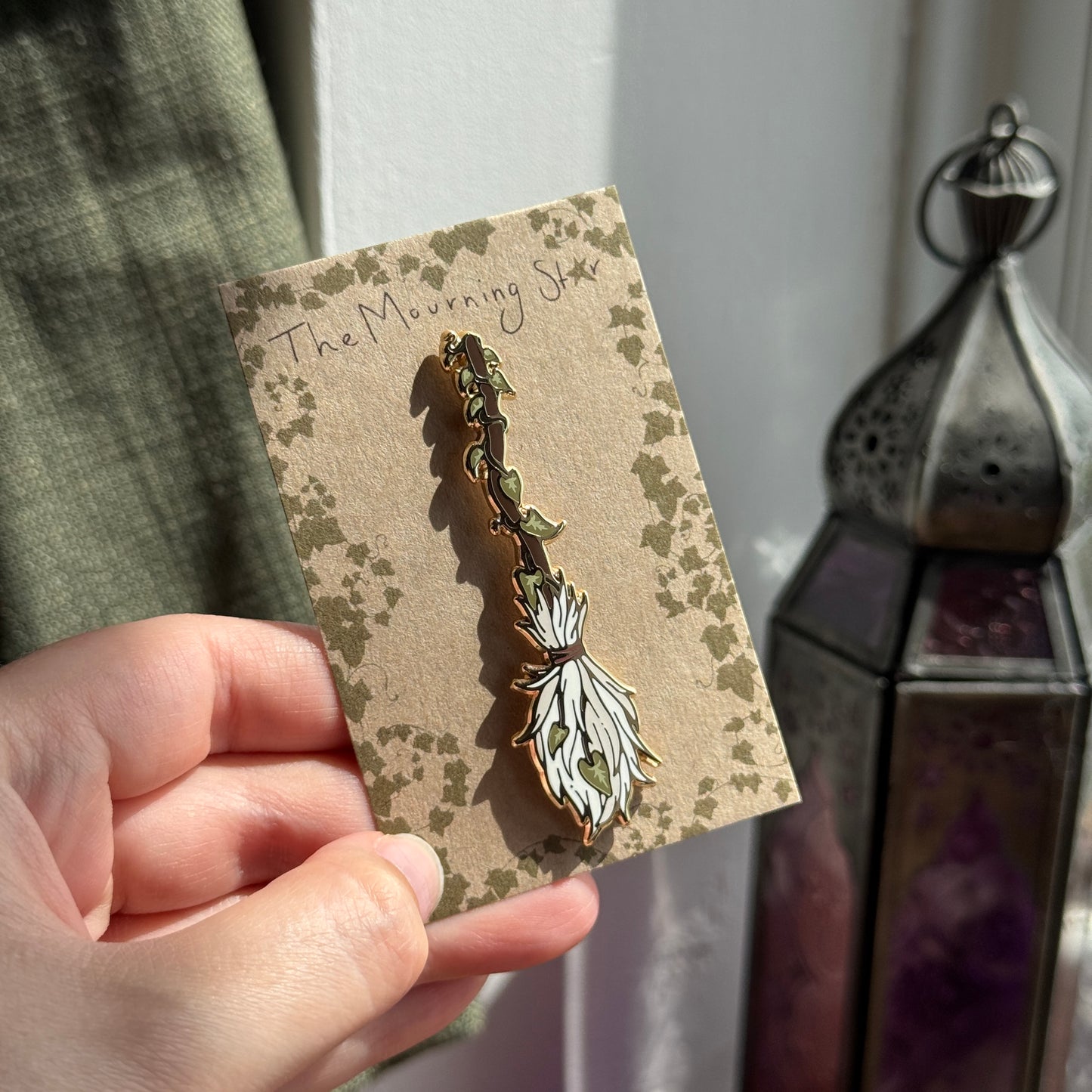 Broomstick Enamel Pin