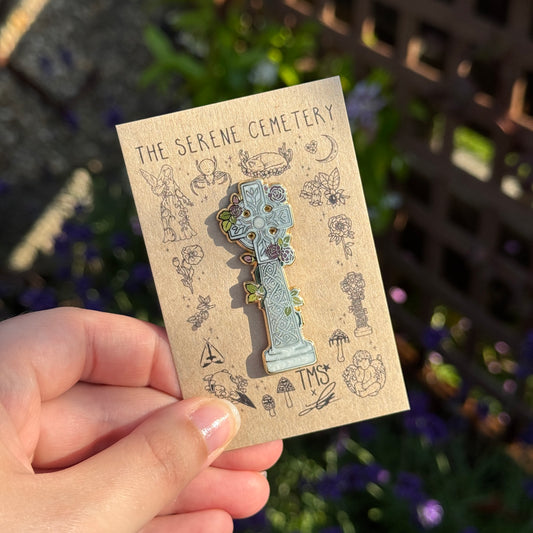 PRE ORDER Celtic Cross Enamel Pin