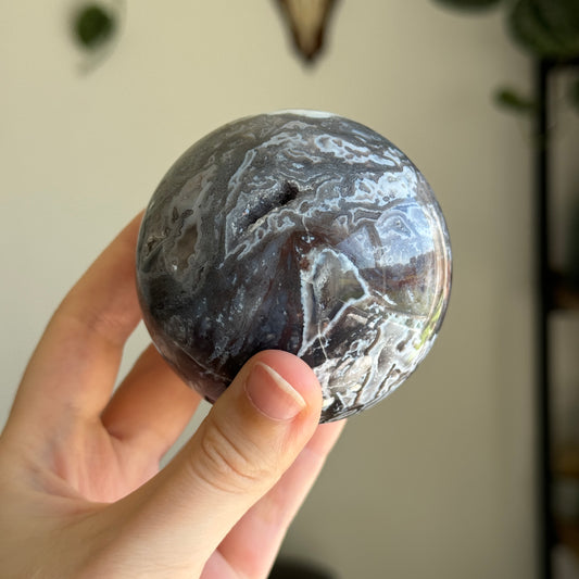 Purple Moss Agate Sphere