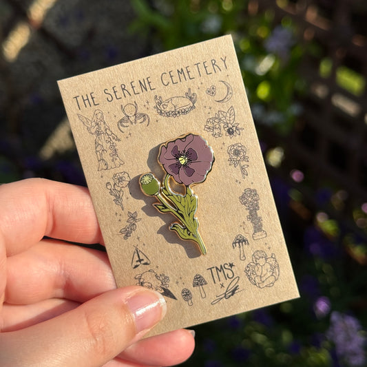 PRE ORDER Opium Poppy Enamel Pin