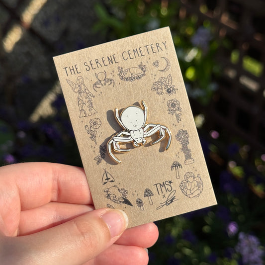 PRE ORDER Flower Spider Enamel Pin