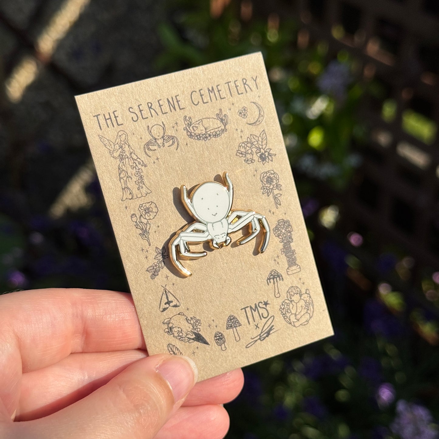 PRE ORDER Flower Spider Enamel Pin
