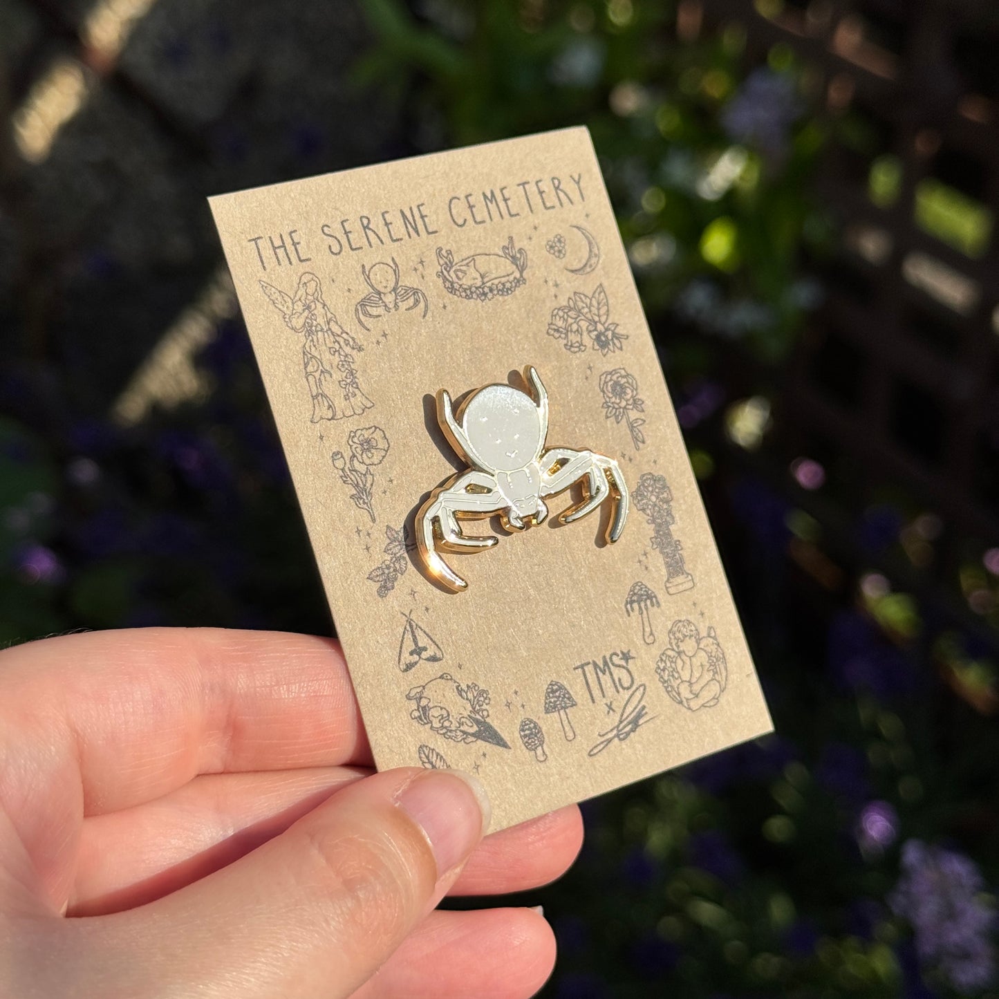 PRE ORDER Flower Spider Enamel Pin