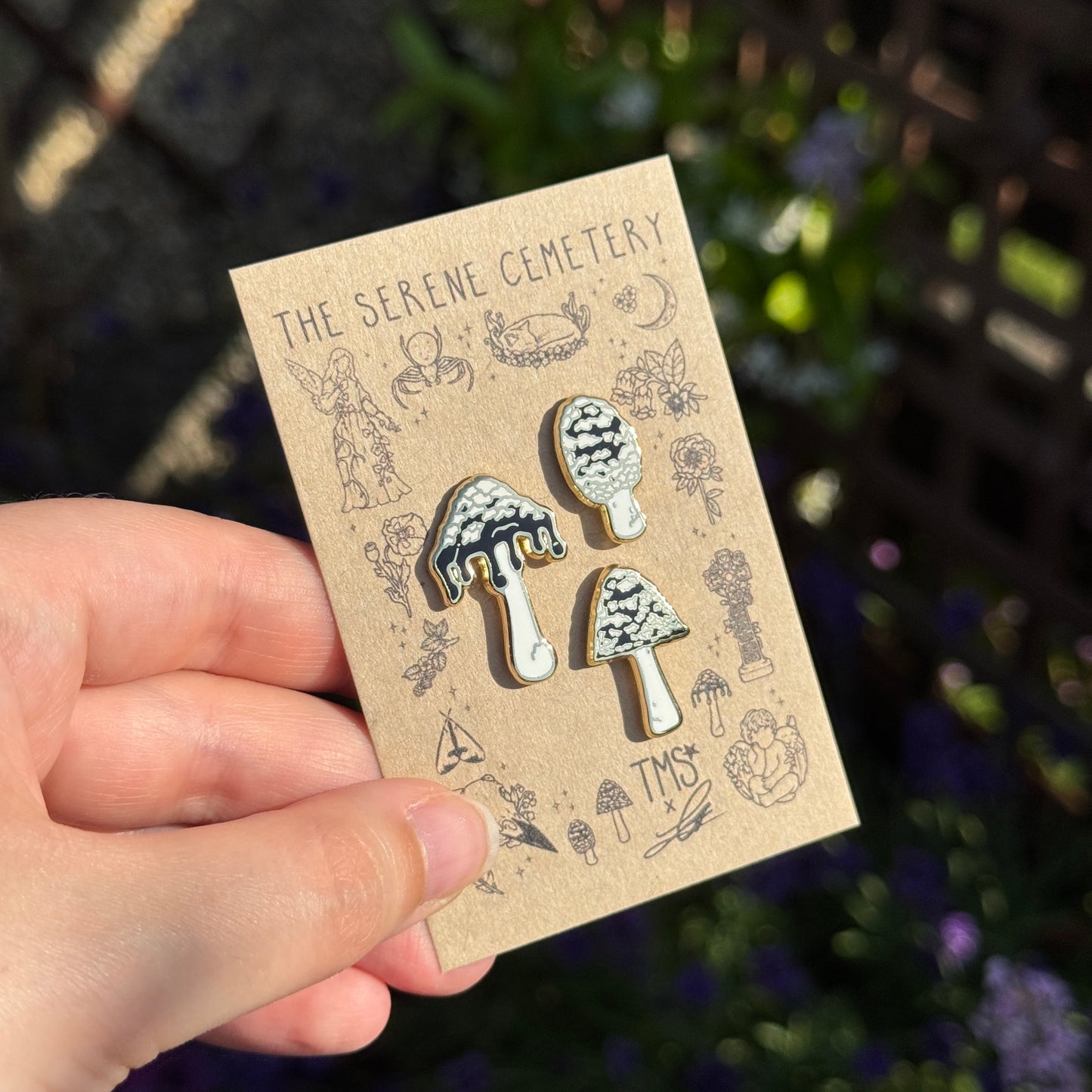 PRE ORDER Magpie Ink Cap Trio Enamel Pins