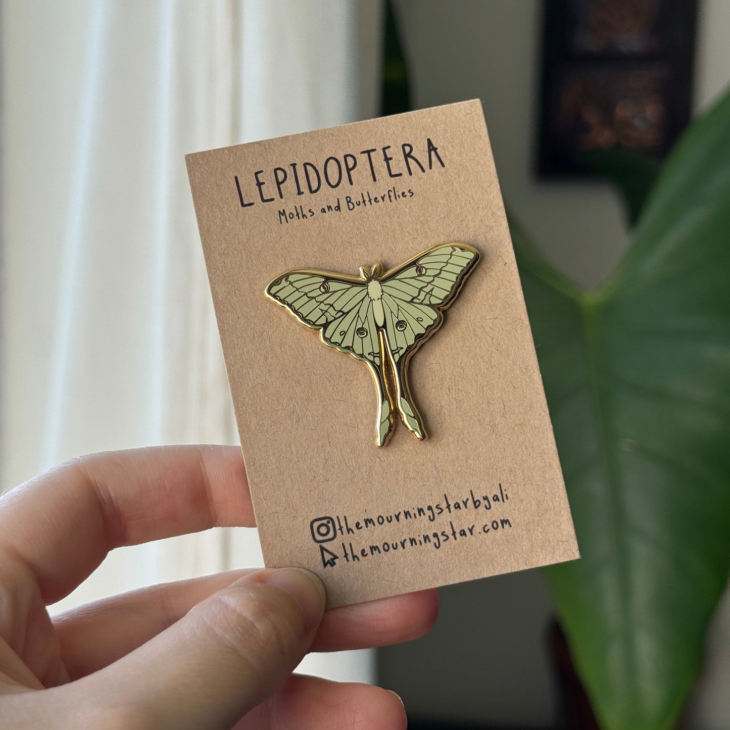 Luna Moth Enamel Pin