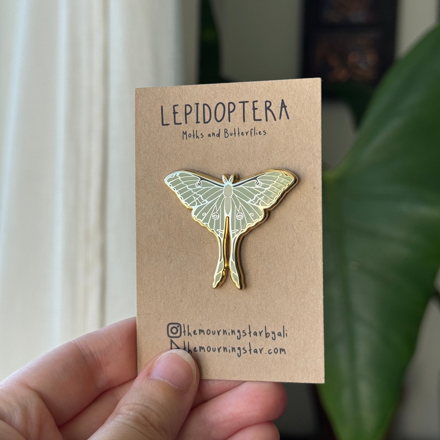 Luna Moth Enamel Pin