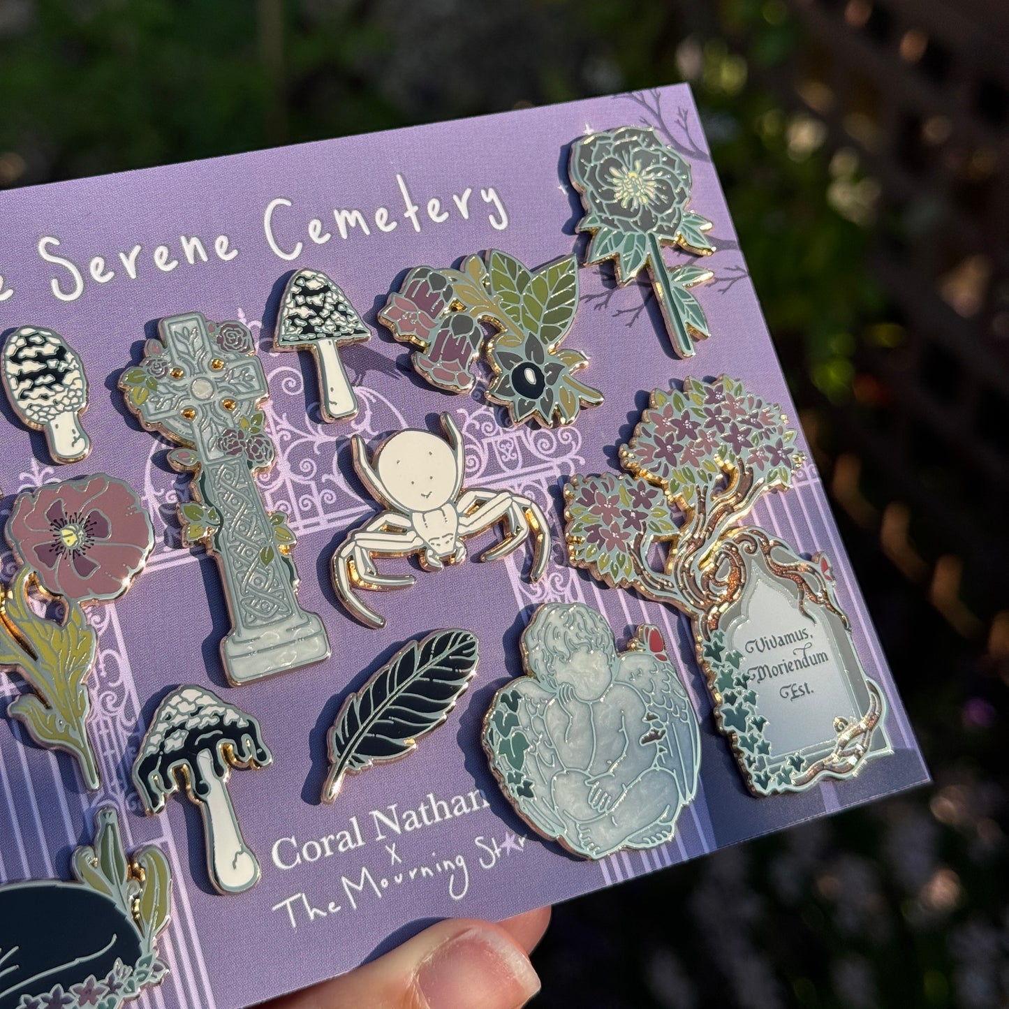 PRE ORDER The Serene Cemetery Enamel Pin Set
