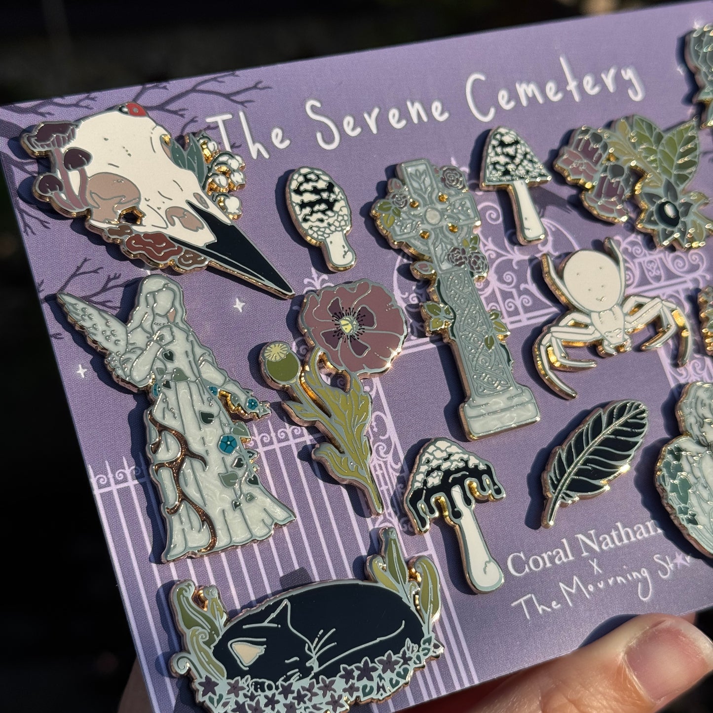 PRE ORDER The Serene Cemetery Enamel Pin Set