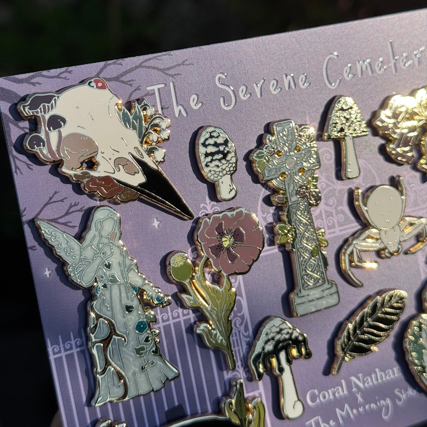 PRE ORDER The Serene Cemetery Enamel Pin Set