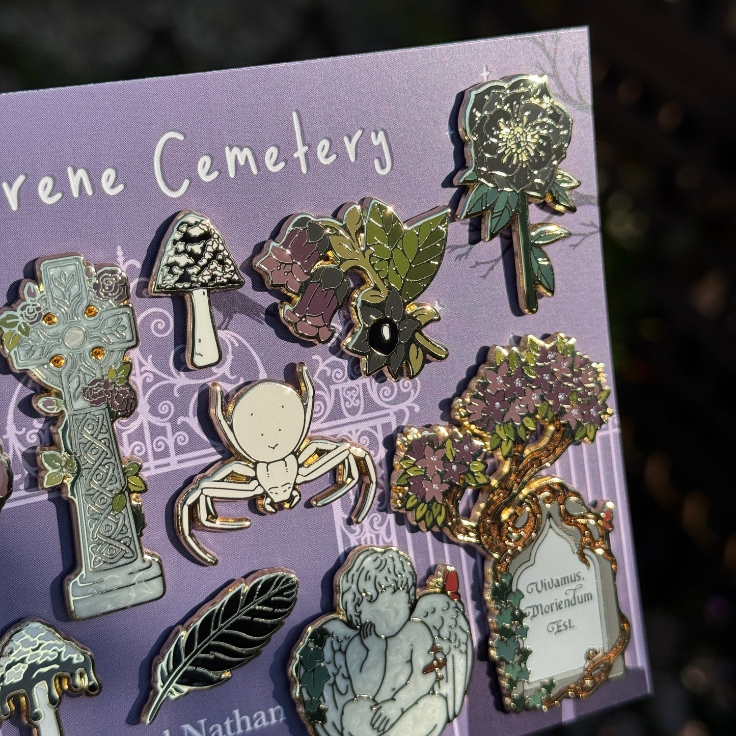 PRE ORDER The Serene Cemetery Enamel Pin Set