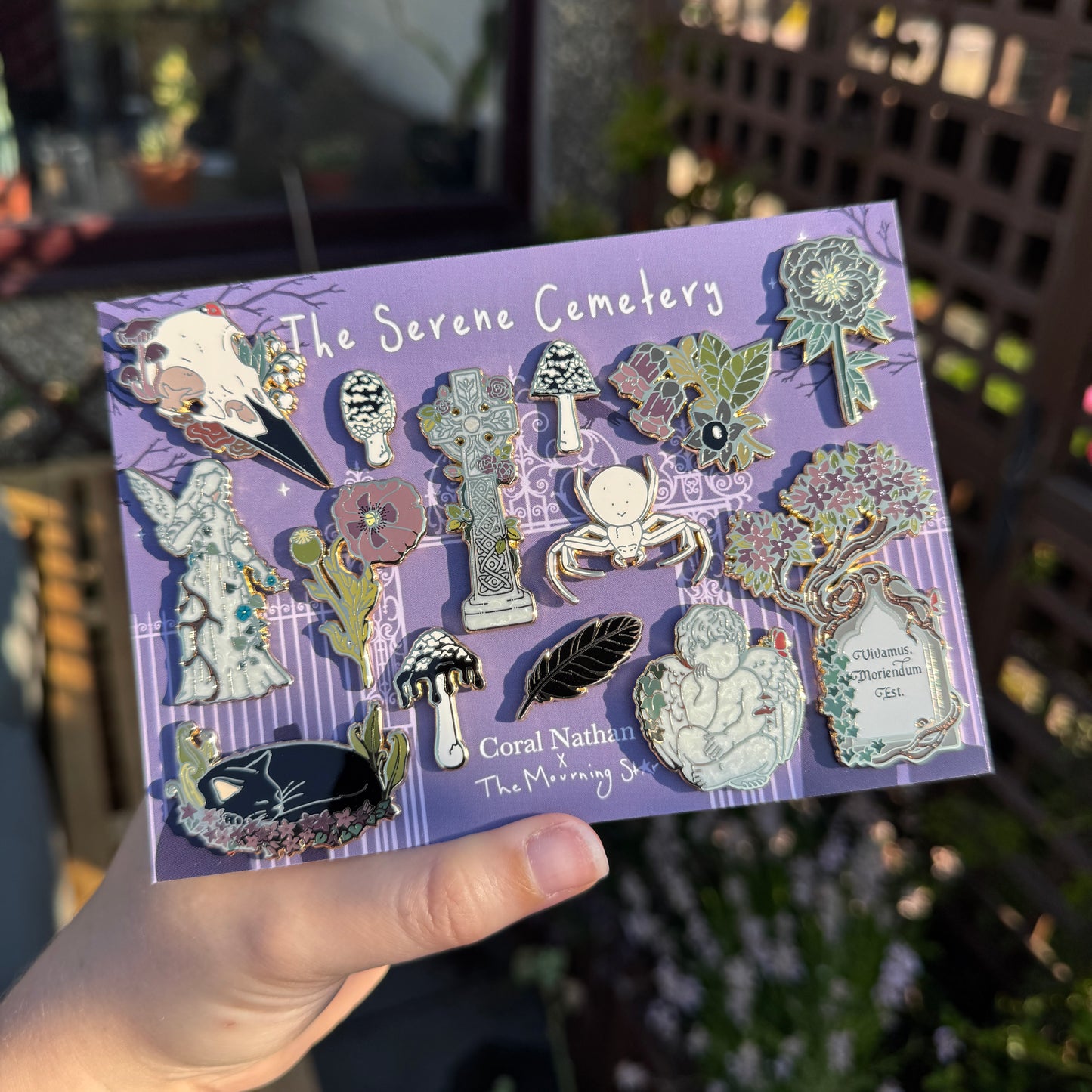 PRE ORDER The Serene Cemetery Enamel Pin Set