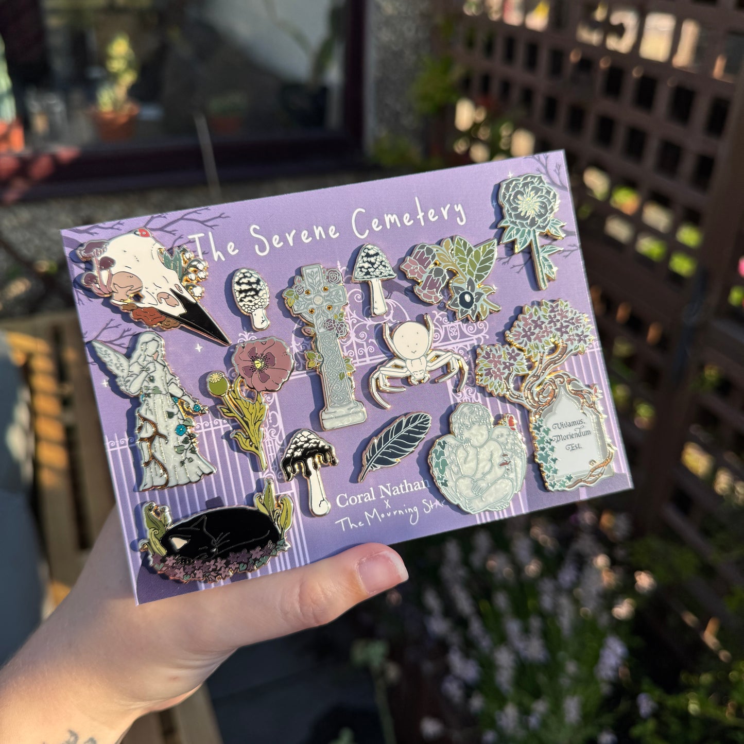 PRE ORDER The Serene Cemetery Enamel Pin Set
