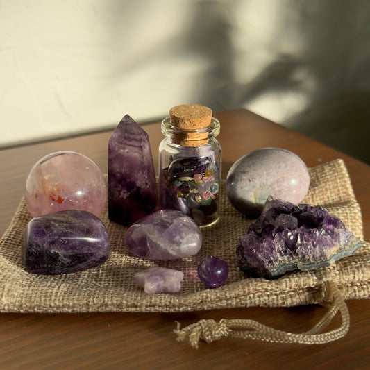 Mini Mineral Gift Bag - Purple 2