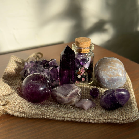 Mini Mineral Gift Bag - Purple 1