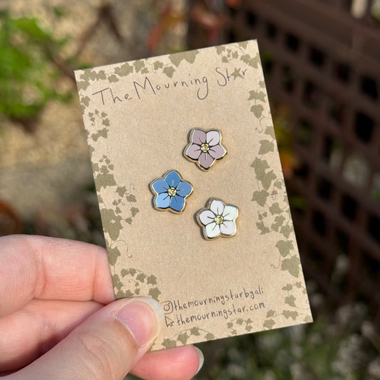 Mini Forget Me Not Enamel Pins